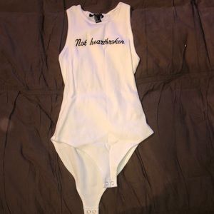 Forever 21 White Bodysuit